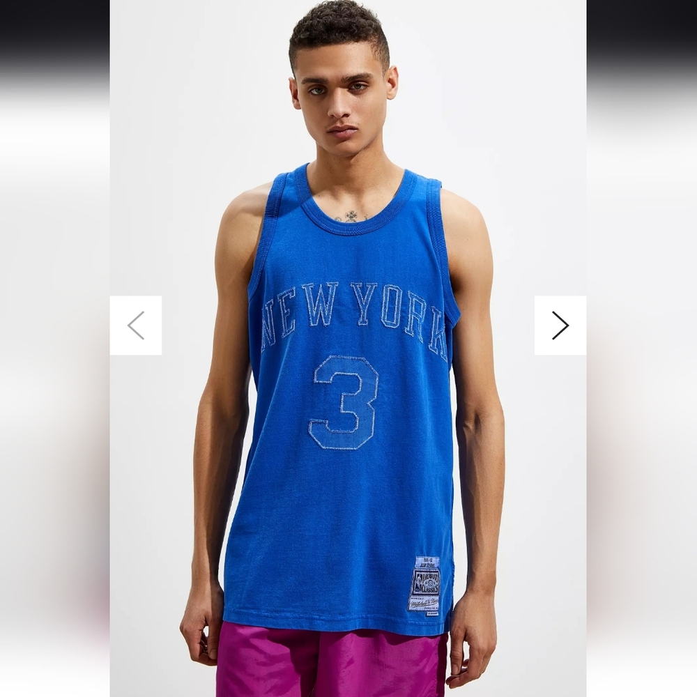 NWT Mitchell & Ness Washed Out Swingman New York Knicks John Starks Jersey Small